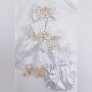 Girl Kids Baby Dress White